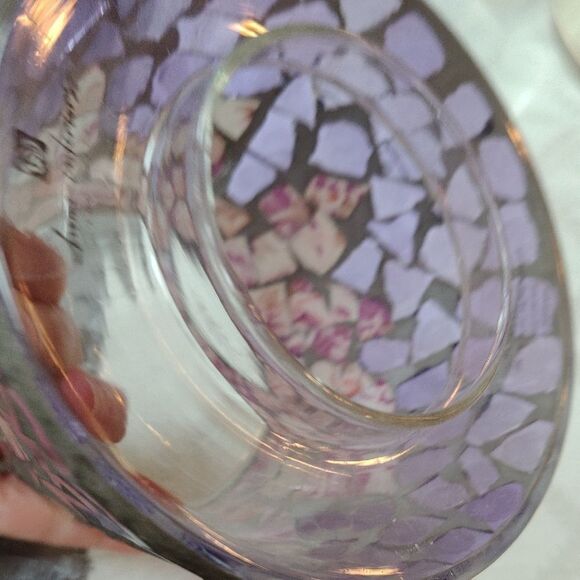 Purple Glass Candle Shade. Y1 - Picture 8 of 9